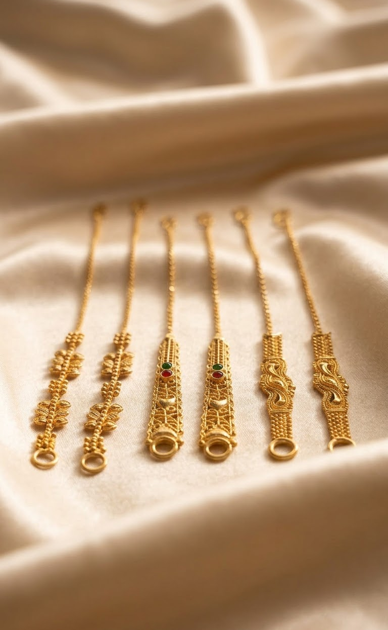 Traditional Gold-Plated Ear Supporting Chains