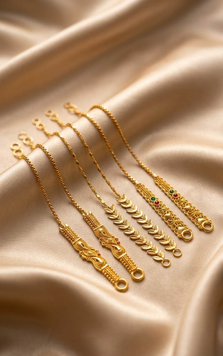 Elegant Gold-Plated Traditional Ear Chains (Bahubali/Sahara) Collection