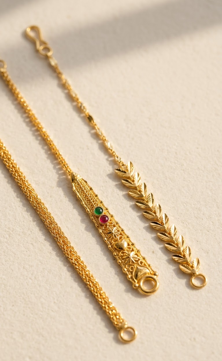 Traditional Gold-Plated Ear Chain / Sahare / Matil Collection