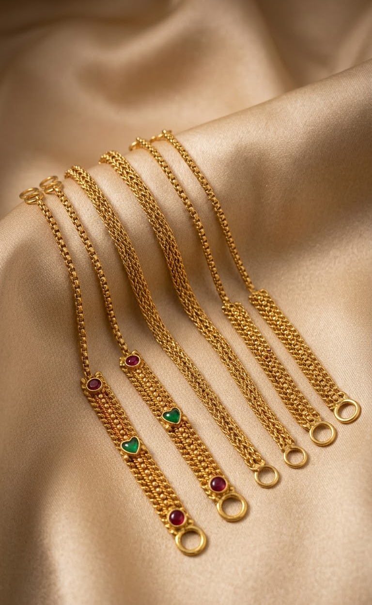 Gold-Plated Traditional Ear Chains / Sahare