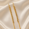 Gold-Plated Multi-Color Stone Studded Ear Chains