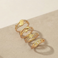 Elegant Gold and CZ Stone Ring Collection for Women