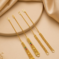 Traditional Gold-Plated Bahubali / Sahare Ear Supporting Chains