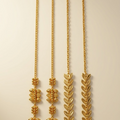 Gold-Plated Ear Chain / Bahubali Ear Support Chain Set for Women (Pack of 2 Designs)
