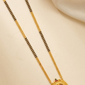 Gold-plated Traditional Mangalsutra with Goddess Laxmi Pendant for Women