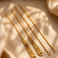 Traditional Gold-Plated Bahubali / Sahare Ear Chains