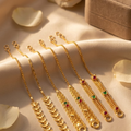 Traditional Gold-Plated Ear Supporting Chains (Matilu / Bahubali Chains)