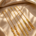 Exquisite Gold-Plated Traditional Ear Chains Collection