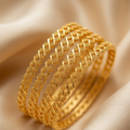 Gold-Plated Designer Bangles Set for Women and Girls