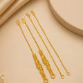 Traditional Gold-Plated Ear Supporting Chains / Bahubali Ear Chains