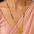 Exquisite Gold-Plated Traditional Mangalsutra with Pendant for Women