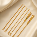 Traditional Gold-Plated Ear Chain / Sahare Set